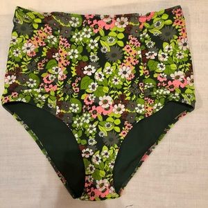 Aerie High Waist Floral Swim Bottom